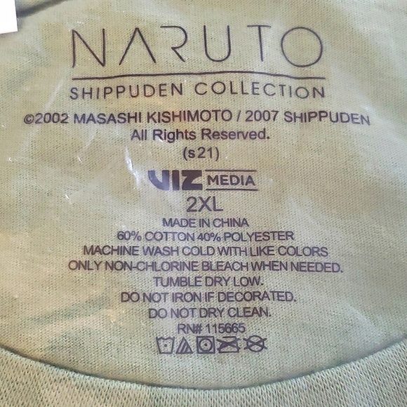 Naruto Kakashi Shippuden Anime Costume T-shirt Size XXL - Picture 6 of 7